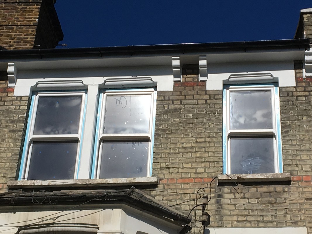 New uPVC sash windows fitted on Victorian terrace in Wimbledon